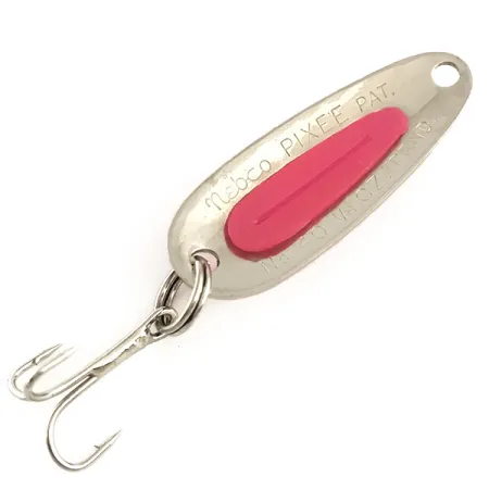 Nebco Pixee UV Cucharilla, Níquel Martilleado / Rosa, 4.5g, UV, #6369