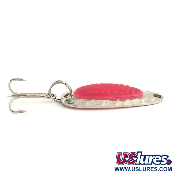 Nebco Pixee UV Cucharilla, Níquel Martilleado / Rosa, 4.5g, UV, #6369