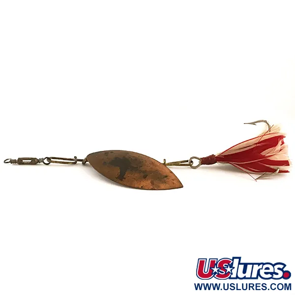G.M. Skinner Willow leaf spoon, Cobre/Rojo, 25g, Plumas, #6370