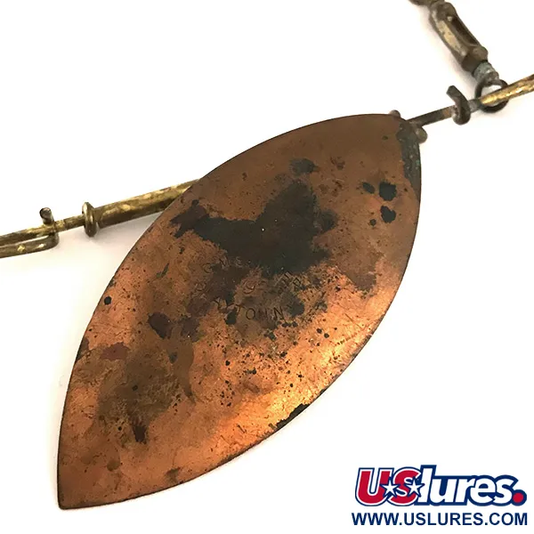 G.M. Skinner Willow leaf spoon, Cobre/Rojo, 25g, Plumas, #6370