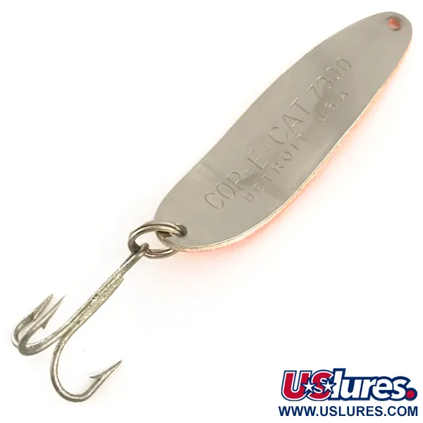 Cucharilla Dardevle Cop-E-Cat 7300 Glow, Naranja/Crema, 10g, Glow, #6376