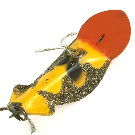 Buck Perry Spoonplug Señuelo, Amarillo/Rojo/Plata, 7g, Vintage, #6400