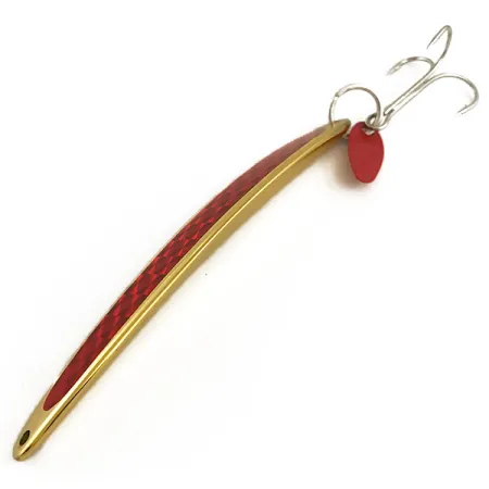 Bay de Noc Swedish Pimple Spoon, Oro/Rojo, 40g, Nido de abeja, #6402