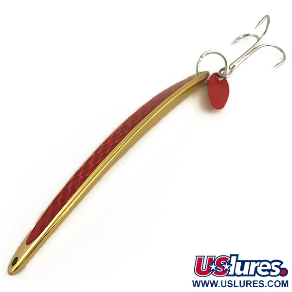 Bay de Noc Swedish Pimple Spoon, Oro/Rojo, 40g, Nido de abeja, #6402