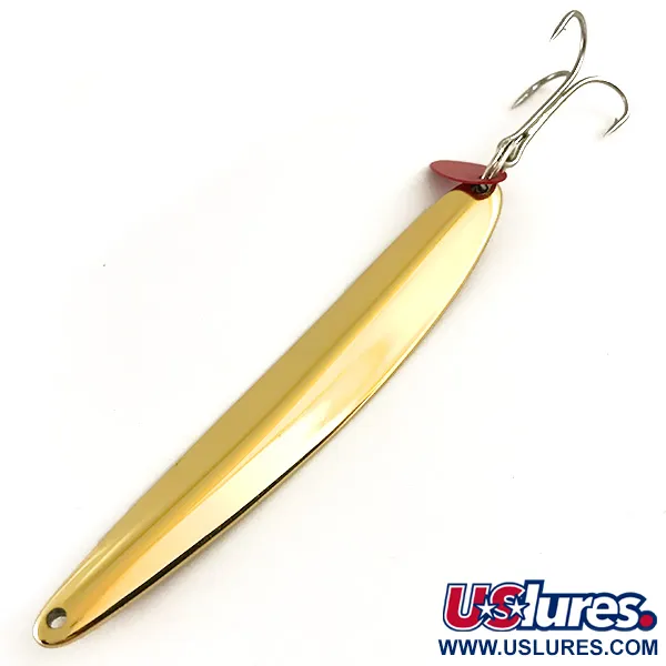 Bay de Noc Swedish Pimple Spoon, Oro/Rojo, 40g, Nido de abeja, #6402