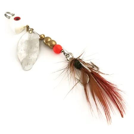 Mepps Lusox 1 Cucharilla, Níquel / Rojo, 10g, Cabeza Plomada, #6403