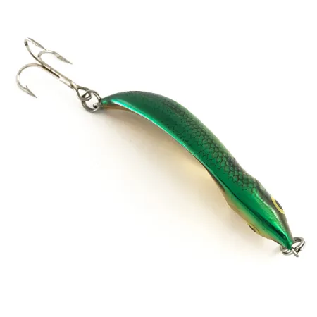 Cucharilla Rapala Minnow Spoon, Oro / Verde, 10g, Vintage, #6417