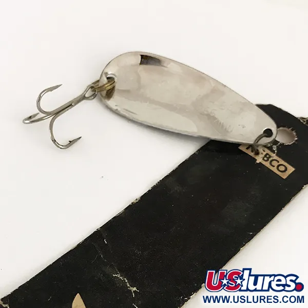 Nebco FlashBait 266 Cucharilla, Blanco, Negro, 10g, Vintage, #6421