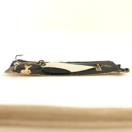 Nebco FlashBait 266 Cucharilla, Blanco, Negro, 10g, Vintage, #6421