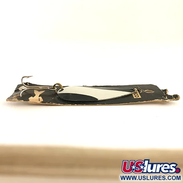 Nebco FlashBait 266 Cucharilla, Blanco, Negro, 10g, Vintage, #6421