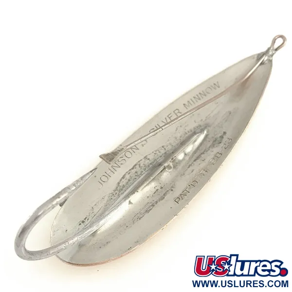 Cucharilla Johnson Silver Minnow anti-hierba, Cobre/Plata, 28g, #6432
