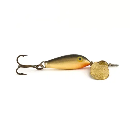 Blue Fox Vibrax Minnow Spin 1 Cucharilla, Oro, 4g, Cuerpo Balsa, #6446