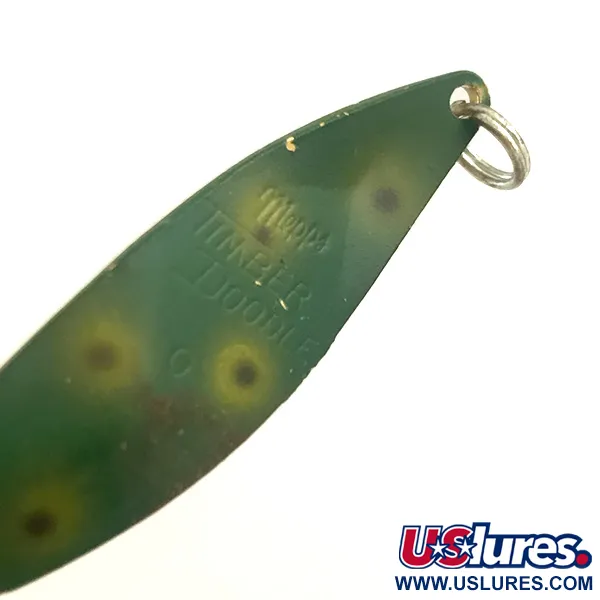 Mepps Timber Doodle 0 UV Cucharilla, Frog/Gold UV, 8g, Antialga, #6447
