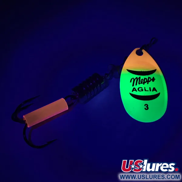 Mepps Aglia 3 Fluo UV Cucharilla, Fluo Tiger, 7g, UV-reactivo, #6456