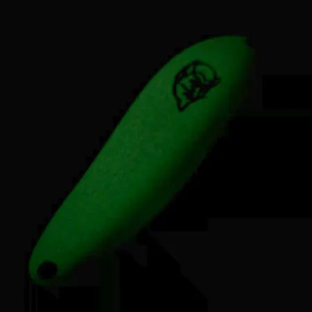 Dardevle Cop-E-Cat 7300 Glow Cucharilla, Blanco/Verde, 10g, UV, #6467