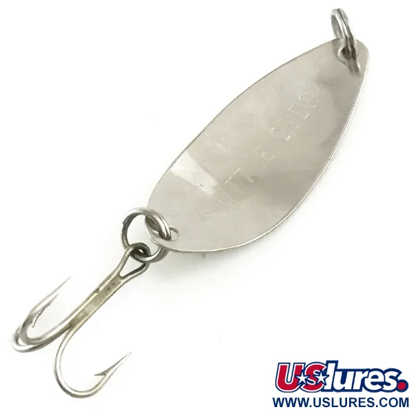 Cucharilla Little Cleo UV, Níquel / Verde, 1.8g, Brillo UV, #6499