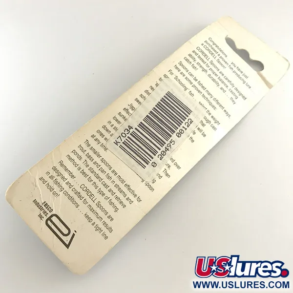 Cotton Cordell CC Spoon Jig Lure, Plata, 21g, Martillado, #6503