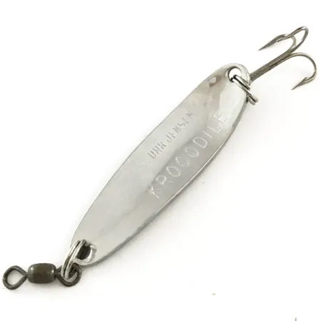 Luhr Jensen Krocodile Die #3 Cucharilla, Níquel / Rojo, 10g, #6505