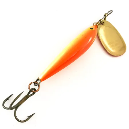Blue Fox Vibrax Minnow Spin 2 Cucharilla, Naranja/Oro, 7g, Finesa, #6517