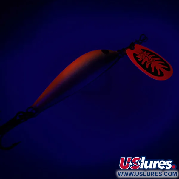 Blue Fox Vibrax Minnow Spin 2 Cucharilla, Naranja/Oro, 7g, Finesa, #6517