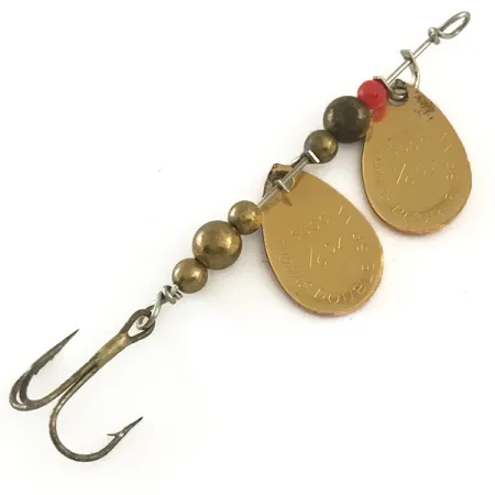 Thomas Double Spinn Cucharilla Tándem, Oro / Rojo, 5g, USA, #6532