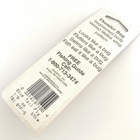 Mepps Thunder Bug Cucharilla, Oro / Azul, 4g, Alas Nervadas, #6535