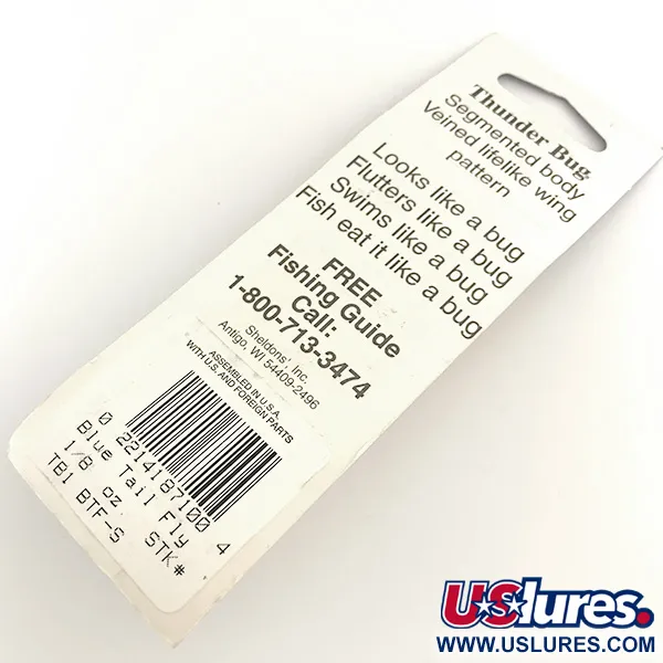 Mepps Thunder Bug Cucharilla, Oro / Azul, 4g, Alas Nervadas, #6535