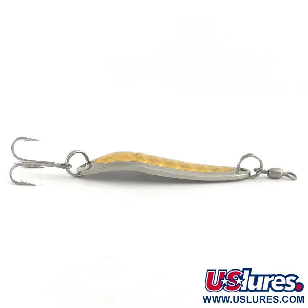 Luhr Jensen Krocodile Die #3 Cucharilla, Níquel/Gold-Holo, 10g, #6543