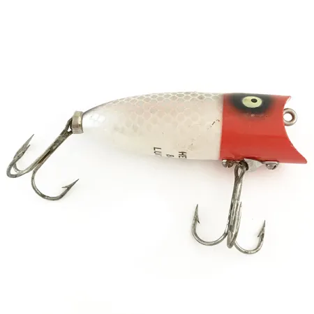 Heddon Baby Lucky 13 Señuelo Superficie, Rojo/Blanco/Plata, 9g, #6550