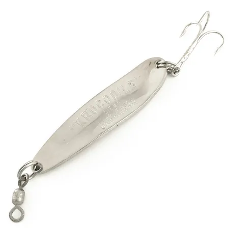 Luhr Jensen Krocodile Die #4 Cucharilla, Níquel/Rojo, 17g, Lance, #6554