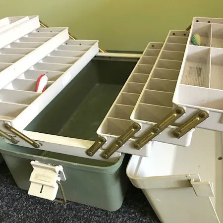 Caja Plano 8600 Vintage, Blanco/Gris, 6 Bandejas, #6574