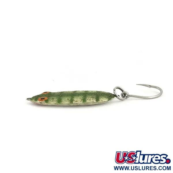 Bomber Slab Spoon Jig, Perca, 35g, Anzuelo Simple, #6575