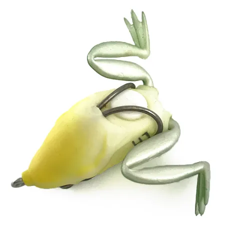 LunkerHunt Lunker Frog Anti-algas, Green / Yellow, 7g, #6591