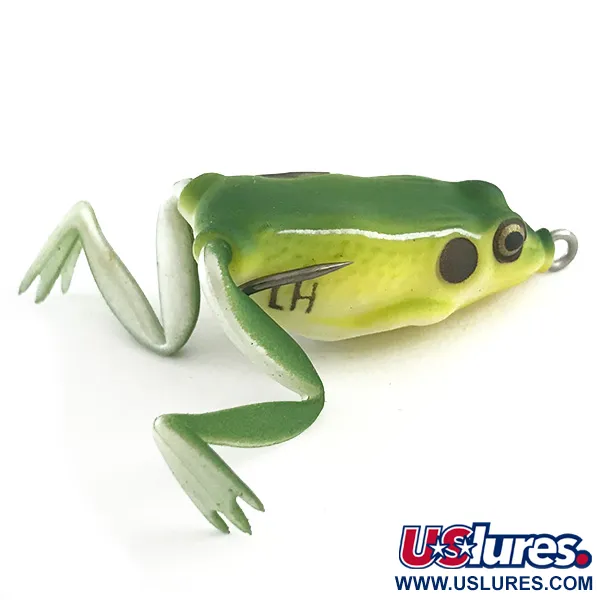 LunkerHunt Lunker Frog Anti-algas, Green / Yellow, 7g, #6591