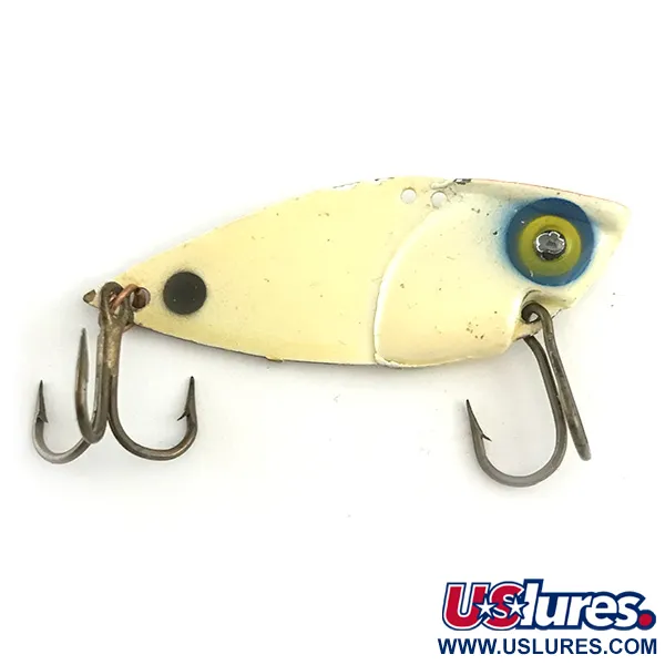 Cotton Cordell Gay Blade Blade Bait, Blanco/Rojo, 12.5g, Doble Anclaje, #6609