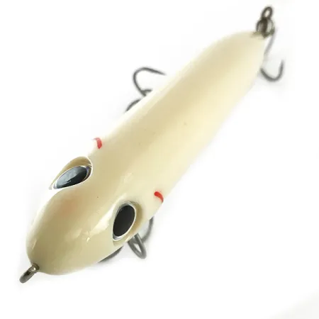 Heddon Super Spook Paseante Superficie, Blanco, 25g, 3 Poteras, #6618