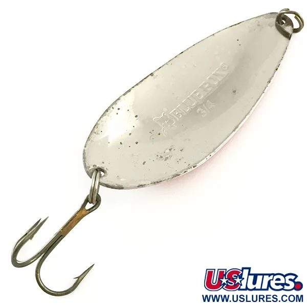 Blue Fox Strobe Tear Drop Spoon Cucharilla, Rojo/Blanco/Plata, 21g #6625