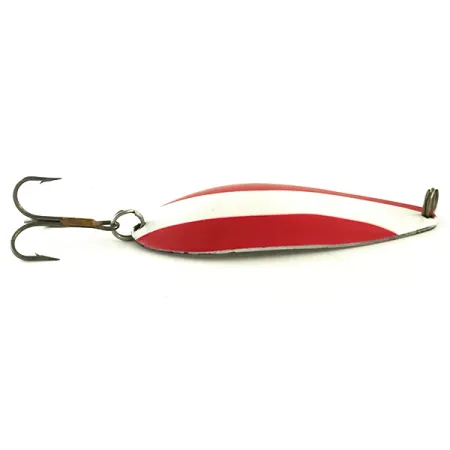 Blue Fox Strobe Tear Drop Spoon Cucharilla, Rojo/Blanco/Plata, 21g #6625
