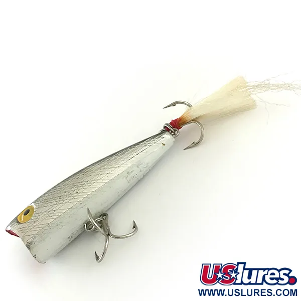 Rebel Pop-R Popper, Plateado, 7g, Cola con Plumas, #6633