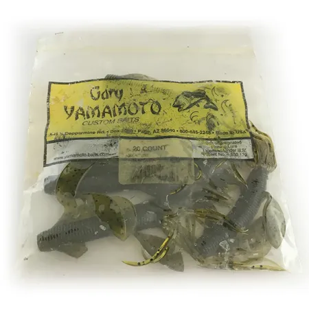 Gary Yamamoto Kreature Vinilo, Green Pumpkin, 10cm, Faldón Hula, #6666