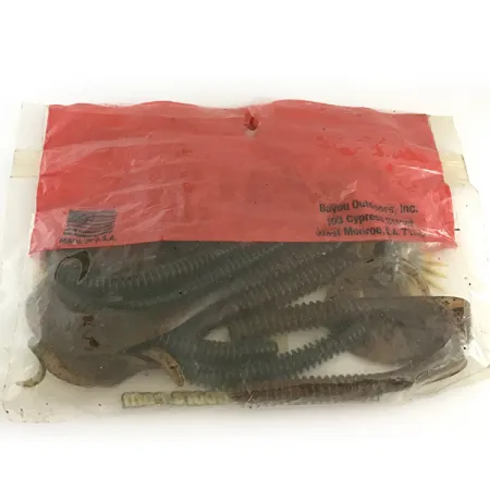 Bayou Outdoors V&M Vinilo, Green Pumpkin, 10cm, Anillado, #6669