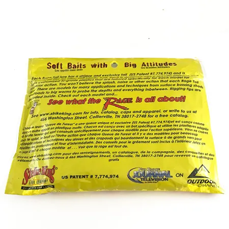 Strike King Rage Tail Rage Craw Vinilo, Watermelon Meat, 9cm, #6673