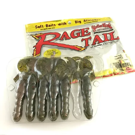 Strike King Rage Tail Rage Craw Vinilo 6 piezas