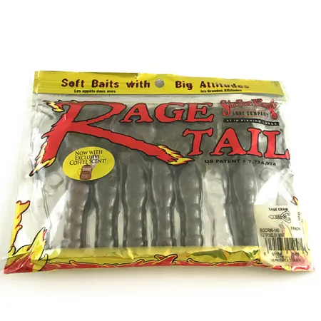 Strike King Rage Tail Rage Craw Vinilo, Watermelon Meat, 9cm, #6673