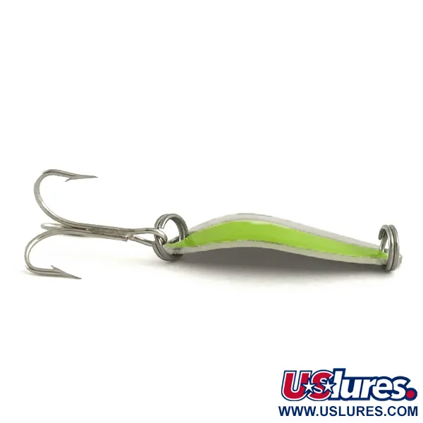 Acme Little Cleo Cucharilla ondulante, Níquel / Verde, 3,5g, USA, #6675