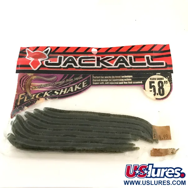 Jackall Flick Shake Worm vinilo 7uds