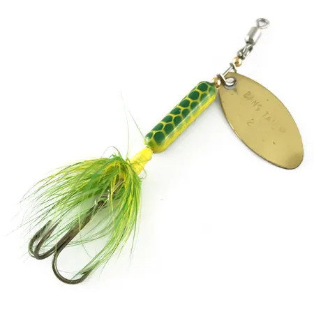 Luhr Jensen Bang Tail Cucharilla, Oro, 5,5g, Triple con Plumas, #6691