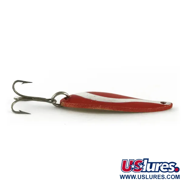 Acme Fiord Spoon Cucharilla, Rojo / Blanco / Oro, 7g, Clásica, #6697