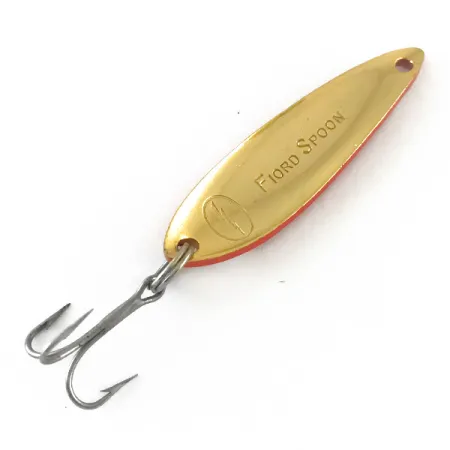 Acme Fiord Spoon Cucharilla, Rojo / Blanco / Oro, 7g, Clásica, #6697