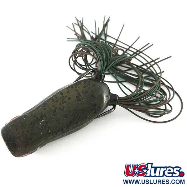 SPRO Dean Rojas Bronzeye Frog Popper, Negro, 14g, Cuerpo Hueco, #6710